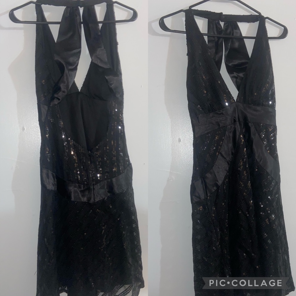 Short black Sequin Dress